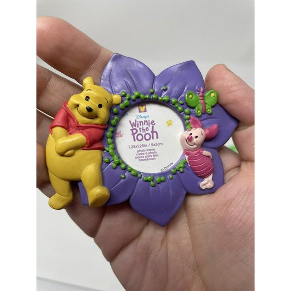 Disney Other - Winnie The Pooh and Piglet 1.25” x 1.25” Magnetic Photo Frame